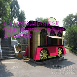 欧式实木售货车 户外广场与景区的流动风景与商机
